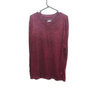 Red Jacket Size Extra Large (XL) Burnout Long Sleeve T-Shirt